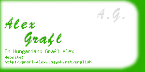 alex grafl business card